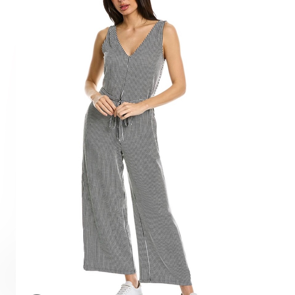 Max Studio Striped Jumpsuit